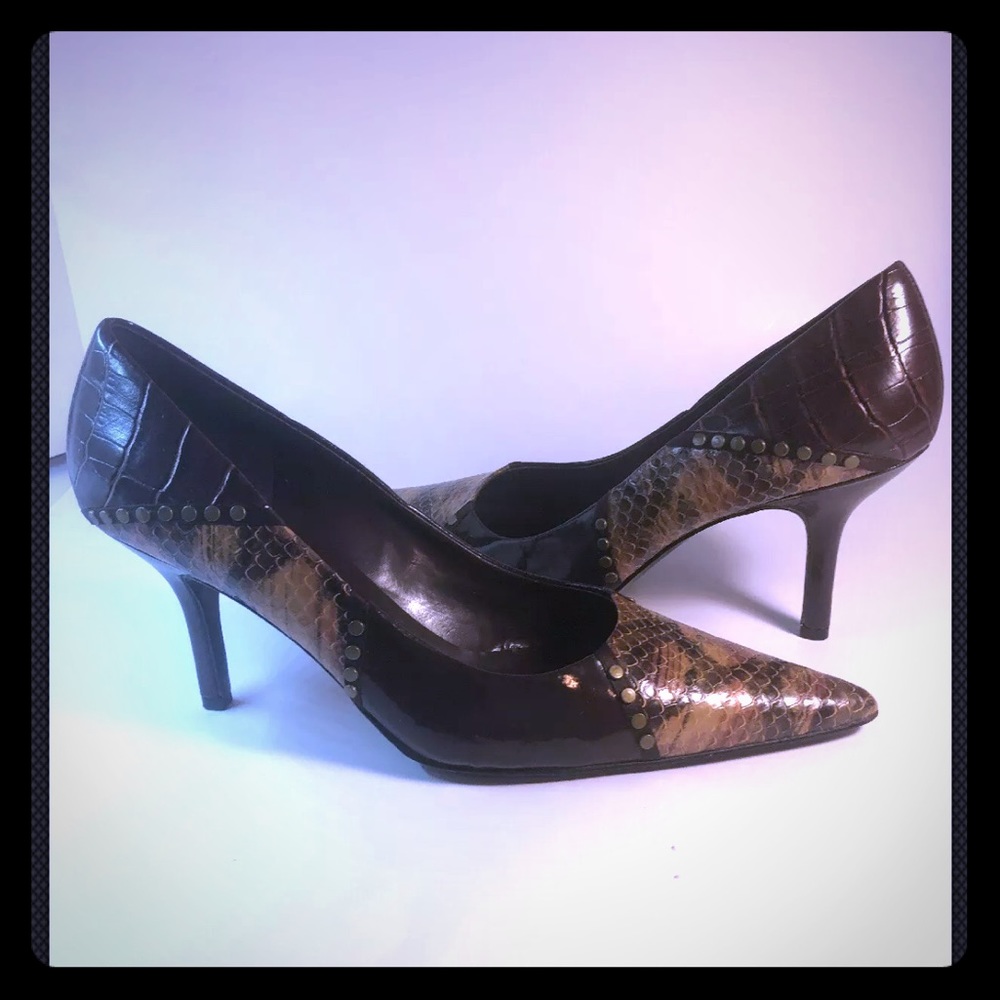 Touch of Nina 10 Black/Brown/Gold High Heels